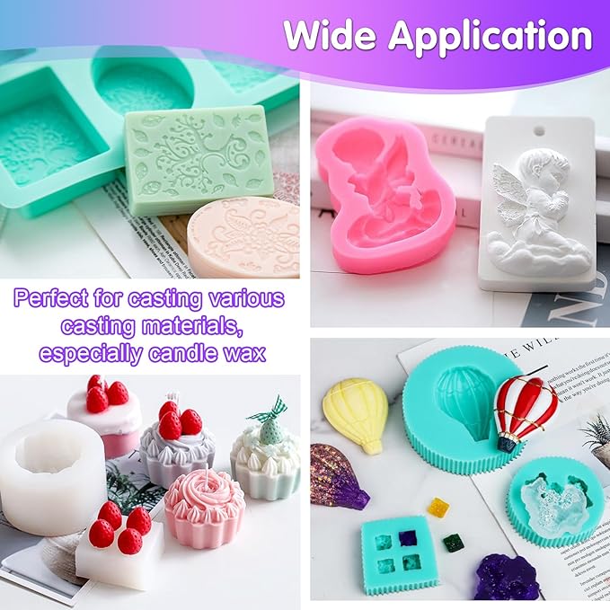 STARTSO WORLD Silicone Mold Making Kit 20A,10LB Pink Platinum Liquid Silicone Rubber for Mold Making, Fast Cure & Food Safe Silicone Mold Maker, Ideal for Casting Resin Molds/Silicone Molds