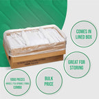 1,000 Plastic Disposable Cutlery Bulk Variety Pack White Medium Weight Includes 334 forks, 333 knives, 333 soup spoons, Disposable Silverware Plastic Cutlery