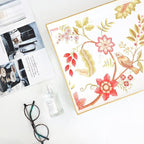 Spsyrine Decorative Serving Tray with Handles, White Lacquered Coffee Table Tray for Ottoman, Rectangle Waterproof Platters for Centerpieces, Parties, Living Room, Kitchen Counter Organization