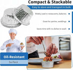 Angel's Peel Lounge Disposable Ramekins - Durable cup cake pans for baking - Aluminum Foil Ramekin for Tart, Appetizer-Utility, Muffin, Souffle, or Creme Brulee – 4 oz – pack of 50