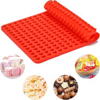 2 Pcs Mini Silicone Heart Molds, 255-Cavity Heart Shaped Chocolate Molds for Baking, Candy, Wax Melts Beads, Ice Cubes, Homemade Dog Training Treats