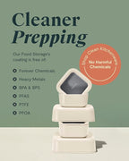 Caraway 6pc Glass Food Storage Set – 10 Cup Food Containers (6) - Ceramic Coated - Non Toxic, Non Stick with Lids - Microwave Safe - Sage