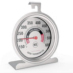 Efeng Large 3.5" Oven Thermometers for Gas/Electric Oven with Large Hanger&Base,Safety Leave-in Oven,Easy to Read Number,No Fading Color for Long time Cooking