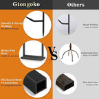 Gtongoko 29 Inch 5 Pieces Fireplace Tools Set with Stand, Outdoor Fire Tools for Fireplace with Poker, Shovel, Brush, Tong and Base, Fireplace Accessories Fire Place Set Tools, Black