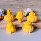 2Pcs Halloween Resin Silicone Mold, Ghost Pumpkin Epoxy Silicone Molds for Resin Casting Party Autumn Decor (Halloween A)