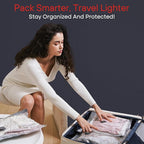 9-Pack Vacuum Storage Bags for Travel, Space Saver Compression Bags (No Pump Included)