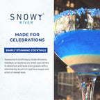 Snowy River Royal Blue, Cocktail & Margarita Sugar Rimmer - Vibrant Color Glass Rimming Sugar with Medium Crystal Texture - 80oz