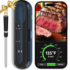 Meat Thermometer Digital Wireless - Remote Instant Temperature Read, Four-Clover Probe, Smart Meat Thermometers for Cooking, Grilling, Smoking, Pro Version