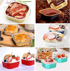 5oz/80pack Foil Mini Cake Baking Pans with Lids,LNYZQUS Small Disposable Ramekins Cupcake Tins Muffin Baking Cups,Aluminum Square Brownie Pan Mini Cheesecake Containers-Gold