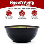 POPMISOLER 150 Pcs Stackable Meal Prep Bowl Containers,36 OZ Food Takeout Bowls Reusable,Black Disposable With Lids,Microwavable Dishwasher Safe Leak Resistant for Noodle Soup,Salads&Ramen Bow (36oz)