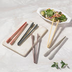carrotez Silicone Cooking Kitchen Tongs, Anti-Slip,Non-Scratch Serving Tongs 9.25 Inches - Dark Gray