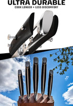 Dalstrong Knife Block Set - 5 Piece - Gladiator Series - with Modular, Multi-Level Block - German High Carbon Steel - Premium ABS Black Handles - NSF Certified