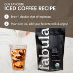 Fabula USDA Organic Espresso Coffee, Freshly Ground Espresso Low Acid Coffee, Non-GMO, No Molds, Mycotoxins Pesticides Free, Single Origin Coffee 12 oz