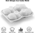 Nax Caki 3D Owl Ice Cube Mold Fun Shapes, Hedwig Owl Gifts for Women & Harry-Potters Movie Lovers, Cute Large Craft Ice Mold, Big Cat Ice Cube Trays for Whiskey Cocktails Bourbon