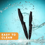 6-Piece Paring Knife Set with Sheaths-Ceramic Blade Sharp Rust Proof Stain Resistant (include 5inch Utility Knife, 4inch Fruit Knife,3inch Paring Knife)-Black (win0529)