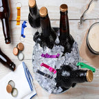 200pc Colored Aluminum Bottle Opener Keychain, Claw Beverage Opener for Kitchen/Wedding/Bar/Party