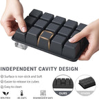 Silicone Ice Cube Tray 3 Pack - Easy Release ice cube tray with lid, BPA Free Ice Cubes Trays for Freezer,ice cube mold for Cocktail,Whiskey (Black+Grey+Mint)