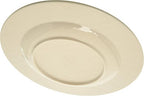 Carlisle FoodService Products Grove Reusable Plastic Plate Salad Plate with Rim for Home and Restaurant, Melamine, 9 Inches, Aqua, (Pack of 12)