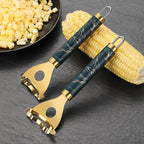 Cobb Gobbler corn peeler, 2025 New Cobb Gobbler Corn Peeler，Cobb Gobbler grain thresher, labor-saving and fast Cobb Gobbler labor-saving corn peeler, corn cob peeling tool (Silver(2Pcs))