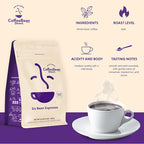 Coffee Bean Direct Six Bean Espresso, Whole Bean Coffee, Dark Roast, 1 Pound Bag (Pack of 1)