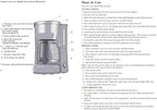 BLACK+DECKER 5-Cup Coffeemaker, Black, DCM600B