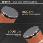 Rolling Knife Sharpener – Kitchen & Pocket Knife Sharpening Kit with Sharpening Stone – Sharp Roller Sharpener, Afilador de Cuchillos – Kitchen Gadget & Tool