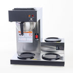 SYBO Commercial Coffee Maker 12 Cup, Pour Over Drip Coffee Maker Brewer with 3 Lower Warmers, Stainless Steel Cafetera