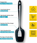 Silicone Spatula Set, Heat Resistant Rubber Spoon Spatula with Seamless One Piece Design, Non-Stick Spoonula, Flexible Scrapers Baking Mixing Tool,3 Pack, Multi-color