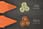Swissmar Borner V-1001 V-Slicer Plus Mandoline 5 Piece Set (Orange)