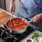Fissler M5 Pro-Ply 5-ply Stainless Steel Sauté Pan, 3 Quart, with Metal Lid