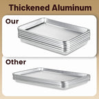 12 Pack Full Size Baking Sheet Pan Aluminum Commercial Pan for Oven Freezer Bakery Hotel Restaurant 26" × 18"