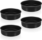 P&P CHEF Non-stick Cake Pan Set of 4, 8 Inch Round Baking Cake Pans Tins for Tier Smash Cakes, Non-Toxic & Solid, Stainless Steel Core & Leak-Proof, 4Pcs