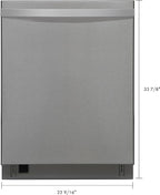 Kenmore Elite 24" Built-In Dishwasher - UltraWash Plus, TurboDry, QuietWash, SmartWash, TurboFlex Third Rack & Reach-Thru Handle - 15 Place Settings - 42 DBA - ENERGY STAR Certified - Stainless Steel