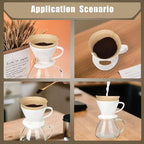 250 Count #4 Coffee Filter 8-12 cup, Disposable Cone Coffee Filters For Pour Over and Drip Coffee Maker