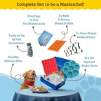 BoneItUp Dog Treat Making Kit – All-in-One DIY Cookie Set with Reusable 3 Silicone Dog Treat Molds, 3 Cutters, 10 Recipes & Gift Bags – Make Healthy Homemade Treats for Dogs, XL Kit for Big Dogs