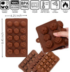 4 Pack:Chocolate Molds Silicone,Flowers Silicone Molds,Cake Chocolate Mold, Wedding Cake Decorating Tools,Fondant Sugarcraft Cake Molds.Non-Stick and Food Grade Silicone Molds for Chocolate Candies.