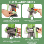 Rotary Cheese Grater Multi-Purpose Stainless Steel Shredder- Cheese Grater With handle Effortless Grating of Vegetables, Nuts and Fruits,with Suction Base and Cleaning Brush (green)