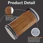 Acacia Rolling Knife Sharpener with 2 Diamond discs and Corundum disc, Rolling Knife Sharpener Kit with 5 Magnetic Angle Offer 12/15/18/20/22°
