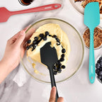 3 Pack Large Silicone Spatula for Kitchen,600°F Heat resistant Rubber Spatulas for Baking,Cooking, Scraping,and Mixing,Non Stick Kitchen Utensils, BPA Free, 11.2 IN, Red