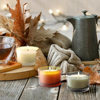 Thick Candle Jars for Making Candles 16 Pcs, 4 OZ Empty Jars with Wood Lids for Candle Making, Sample Container - Dishwasher Safe,Frosted White