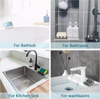 Self Draining Soap Dish,Silicone Suction Cup Soap Holder, Bathroom Soap Dish for Bar Soap,Can Extend Soap Life,Bathroom, Bath Tub, Kitchen Sink (3, Black)