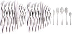 KNORK's Original Flatware Set - 45 Piece Glossy Silverware Set with Knork Forks - Durable and Stylish Knork Flatware Set for Everyday Use, Service for 8