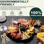 400PCS 3.5 Inch Appetizer Forks, Mini Forks, Mini Forks For Appetizers, Disposable Bamboo Forks Can Be Used For Desserts, Sandwiches, Burgers, Salads, Buffets, Drinks, Vegetables And More
