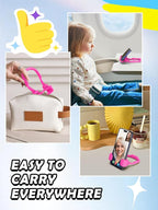 Christmas Stocking Stuffers for Teens Girls Women Cell Phone Holder: Thumbs Up Lazy Phone Holder for Desk Gifts for Adults Kids Teenager Wife Mom Funny White Elephant Useful Trendy Stuff Hot Pink