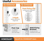 HOMEDANT 5 Tier White Storage Shelves Adjustable Laminated Boltless Garage Metal Shelving Unit Heavy Duty Utility Rack Shelf Warehouse Pantry Closet Kitchen 35.9" W x 16.2" D x 71.3" H White 3Pack