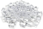 Fake Ice Cubes, 50 pcs 1" Artificial Plastic Ice Cube, 25 mm Acrylic Crystal Diamonds for Vase Fillers, Party Favor, Wedding Decoration, Photography Props, Food Display
