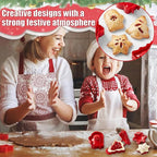 Christmas 3Pcs Mini pie molds, Hand Pie Molds, Cute Baking Supplies, Festive Pie Press & Pastry Molds for Holiday Parties & Baking (3)