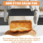 QTLCOHD 6 Pack 10 x 5 Bread Loaf Pan for Baking Homemade Bread, Non Stick Carbon Steel Loaf Pans