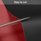 Leather Table Cover,1.8mm Thick,36x60 Inch Table Protector,Table Protector for Dining Room Table,Dining Table Cover,Dining Table Protector Rectangle(Black+Wine Red,36x60)