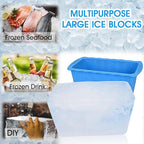 Haldane 4PC Extra Large Ice Cube Molds 25LB Ice Bath Water Chiller Giant Ice Block Molds Silicone Ice Block Maker For Home, Thicker Big Ice Cube Tray Reusable Athletes Cold Plunge Accessories
